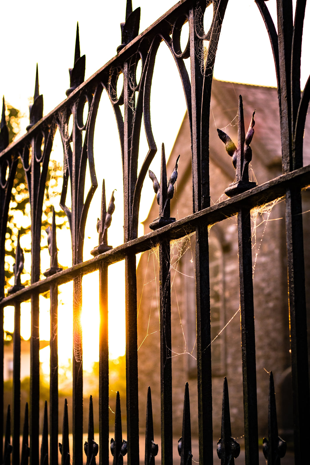 Sunrise Through Church Gates